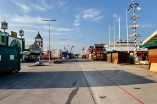 Führung über die Oktoberfest Baustelle - hier die Wirtsbudenstraße