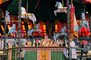 Der Schausteller-Gottesdienst ist eine feste Tradition auf dem Münchner Oktoberfest.