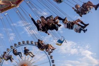 Kettenflieger und Riesenrad