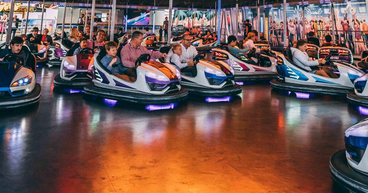 Amusement park sales bumper cars